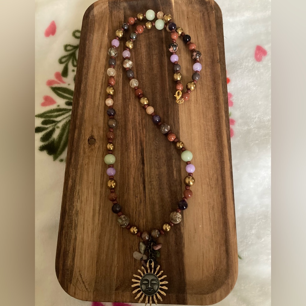 Handmade Multicolor Boho Beaded Necklace 27$